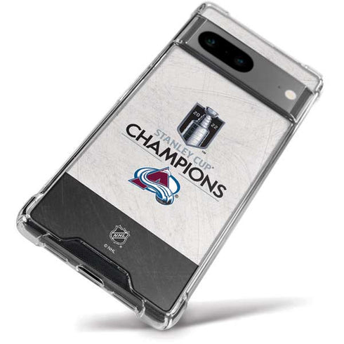 NHL 2022 Stanley Cup Champions Avalanche Google Pixel 8a Clear Case
